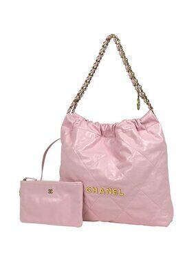 Chanel Shoulder Bag Chanel 22 Leather Pink